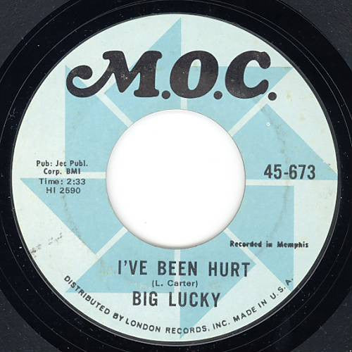 Big Lucky Carter : I've Been Hurt / Goofer Dust (7", Styrene)