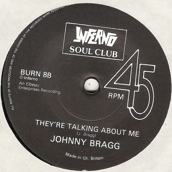 The Suspicions (4) / Johnny Bragg : Our Love (Is In The Pocket) / They're Talking About Me  (7", Single)