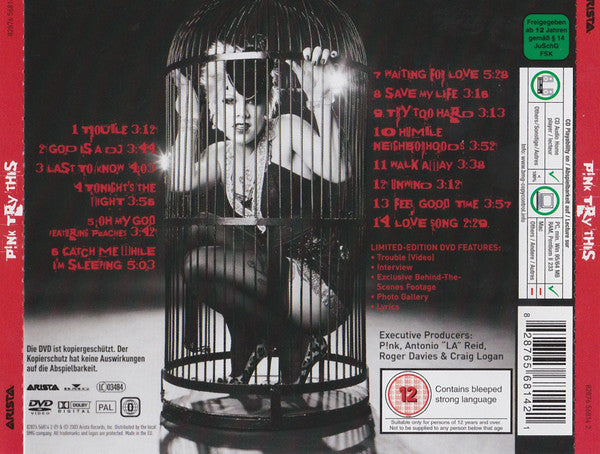 P!NK : Try This (CD, Album, Copy Prot. + DVD-V, PAL + Ltd)