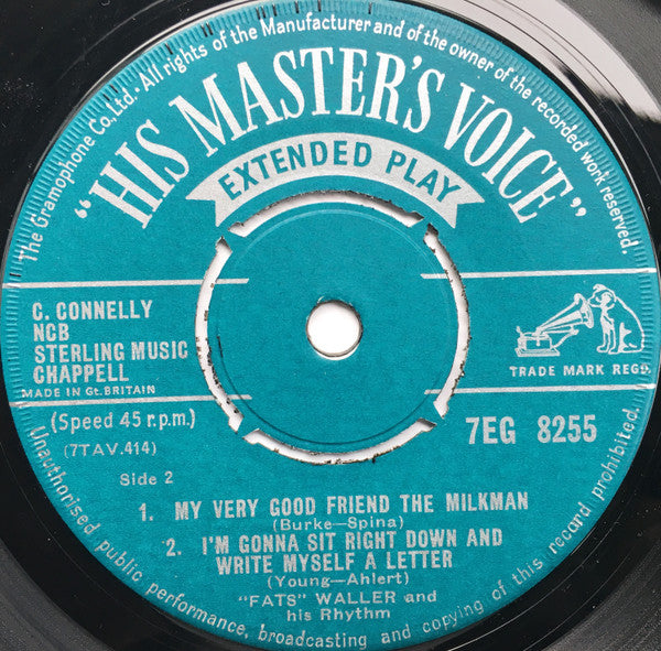Fats Waller & His Rhythm : Unforgettable Fats (7", EP)