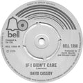 David Cassidy : If I Didn't Care (7", Pus)