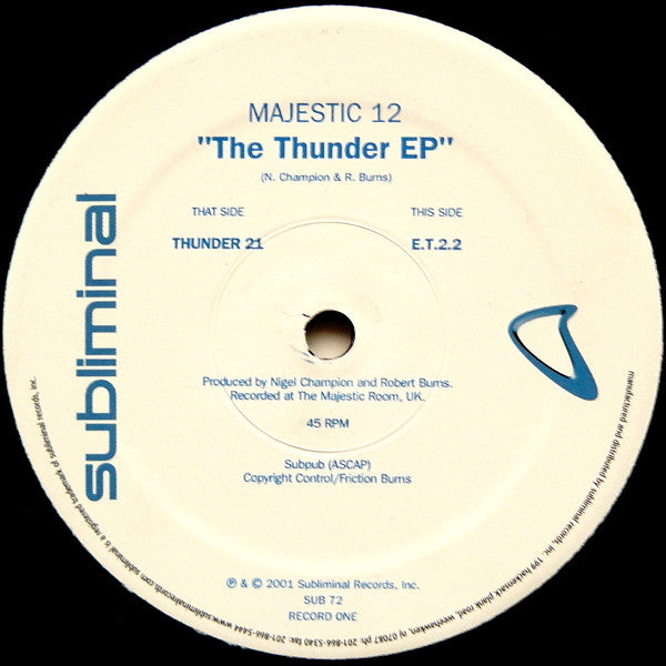 Majestic 12 : The Thunder EP (2x12", EP)