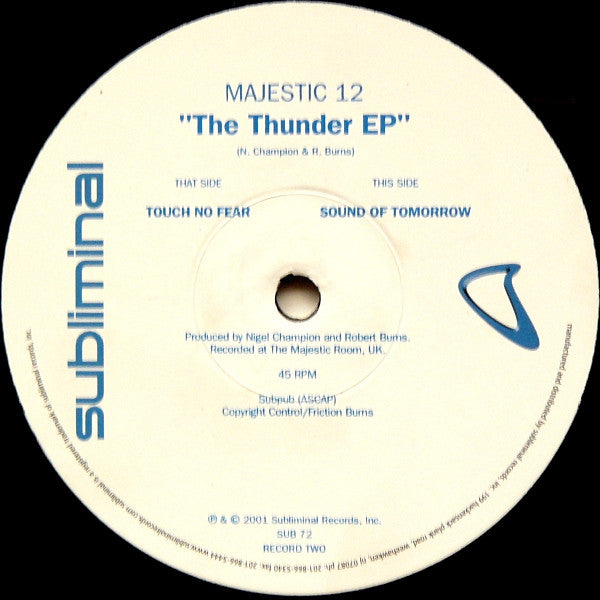 Majestic 12 : The Thunder EP (2x12", EP)