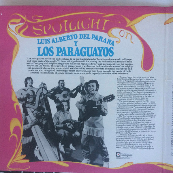 Luis Alberto del Parana y Los Paraguayos : Spotlight On (2xLP, Album)