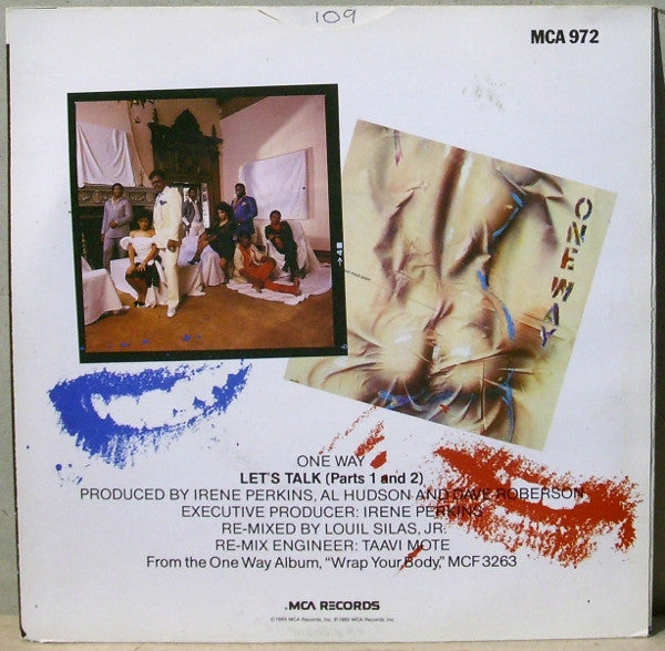 One Way : Let's Talk (Parts 1 & 2) (7", Single)