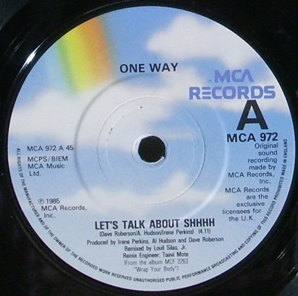 One Way : Let's Talk (Parts 1 & 2) (7", Single)