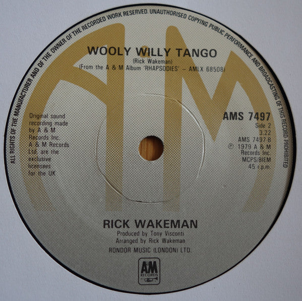 Rick Wakeman : Swan Lager (7", Single)