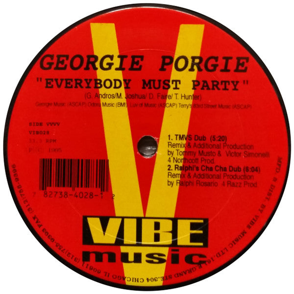 Georgie Porgie : Everybody Must Party (2x12")