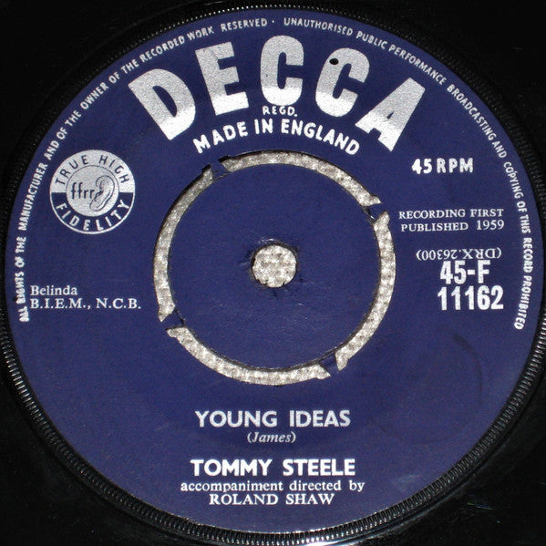 Tommy Steele : You Were Mine (7", Single, 4 P)