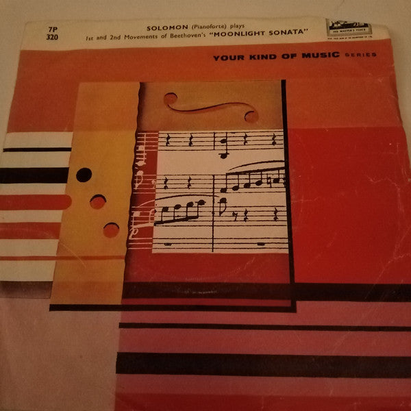 Beethoven* : Moonlight Sonata - No. 14 In C Sharp Minor, Op. 27 No. 2 (7")