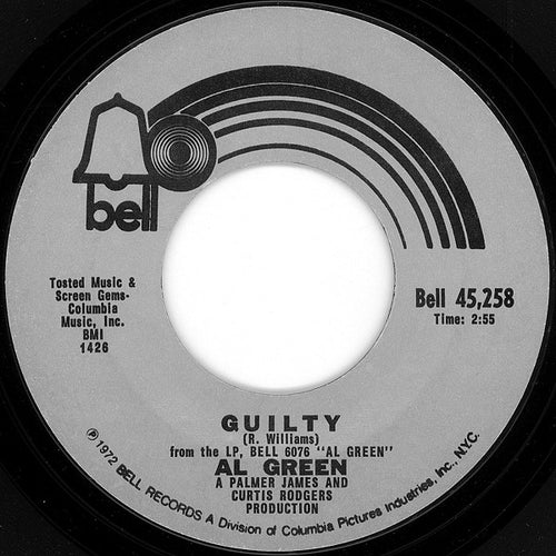 Al Green : Guilty (7", Single, Styrene, Pit)