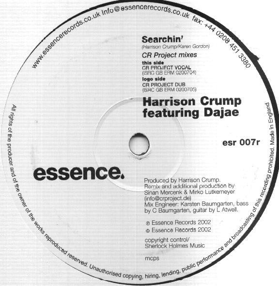 Harrison Crump Featuring Dajaé : Searchin' (CR Project Mixes) (12")