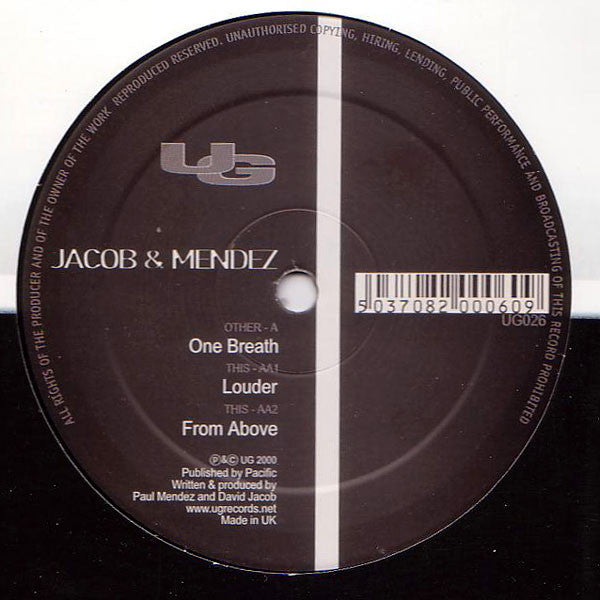 Jacob & Mendez : One Breath (12")