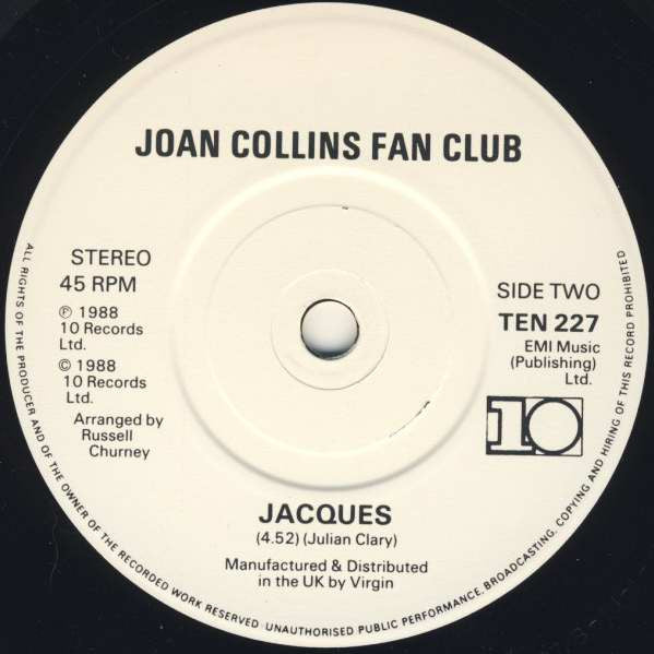 The Joan Collins' Fan Club : Leader Of The Pack (7", Single, Pap)