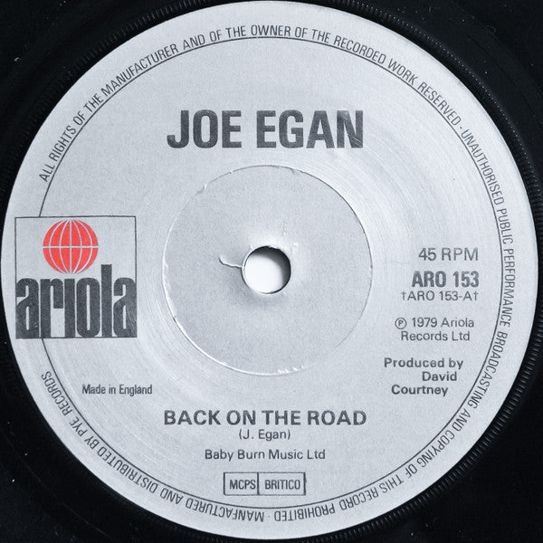 Joe Egan : Back On The Road (7", Single, Pic)