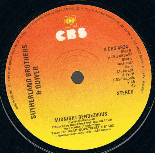 Sutherland Brothers & Quiver : If I Could Have Your Loving (7", Single, Sol)