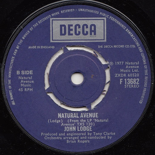 John Lodge : Say You Love Me (7", Single)