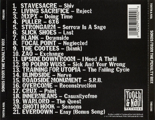 Various : Songs From The Penalty Box (CD, Comp)
