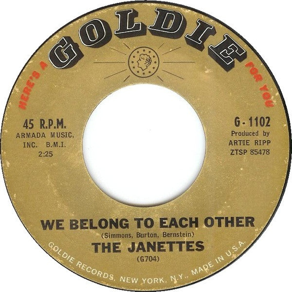 The Janettes : He's Crying Inside (7", Styrene)