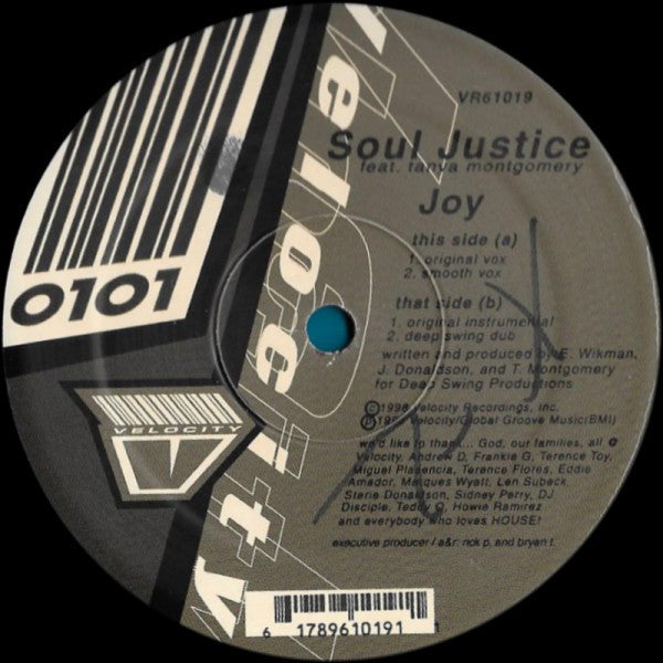 Soul Justice Feat. Tanya Montgomery : Joy (12")