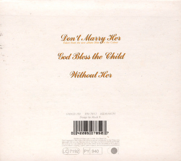 The Beautiful South : Don't Marry Her (CD, Single, CD1)