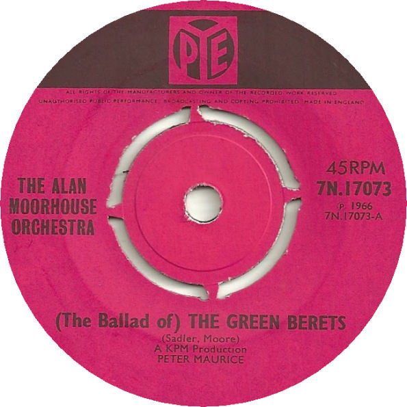 Alan Moorhouse Orchestra : (The Ballad Of) The Green Berets (7", Single)