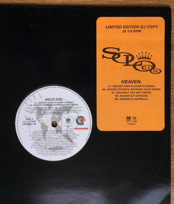 Solo (U.S.)* : Heaven (12", Ltd)