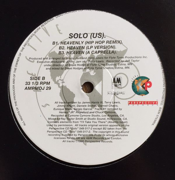 Solo (U.S.)* : Heaven (12", Ltd)
