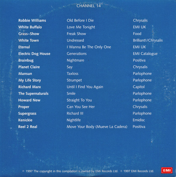 Various : Channel 14 Single Sampler (CD, Promo, Smplr)