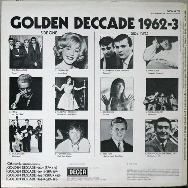 Various : Golden Deccade 1962-3 (LP, Comp)