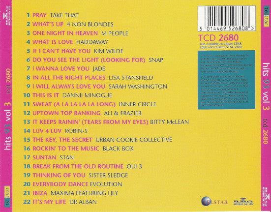 Various : Hits 93 Volume Three (CD, Comp)