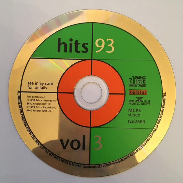 Various : Hits 93 Volume Three (CD, Comp)