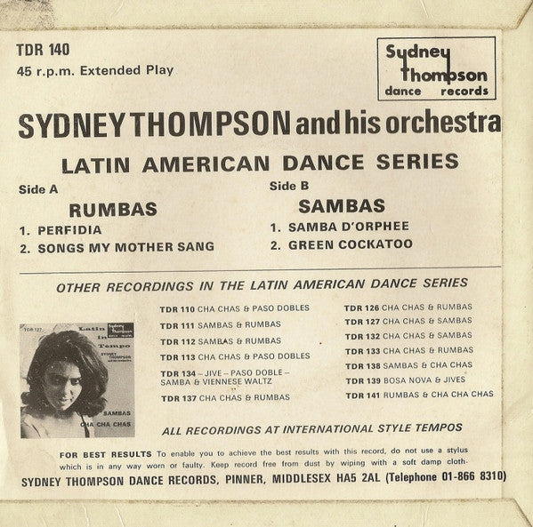 Sydney Thompson And His Orchestra : Rumbas / Sambas (7", EP)