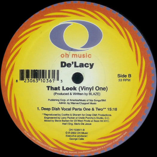 De'Lacy : That Look (Vinyl One) (12")