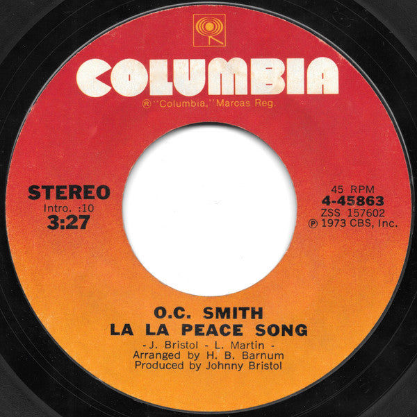 OC Smith : La La Peace Song (7", Single, Styrene)