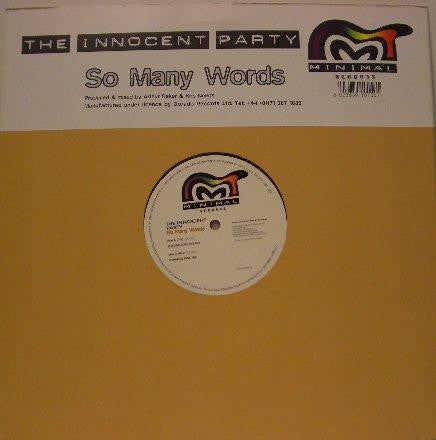 The Innocent Party : So Many Words (12")