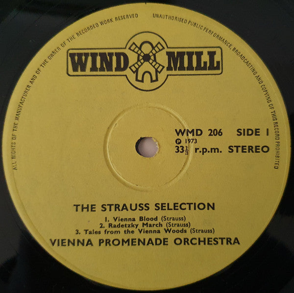 Wiener Promenadenorchester : The Strauss Selection (LP, Album)