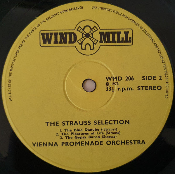 Wiener Promenadenorchester : The Strauss Selection (LP, Album)