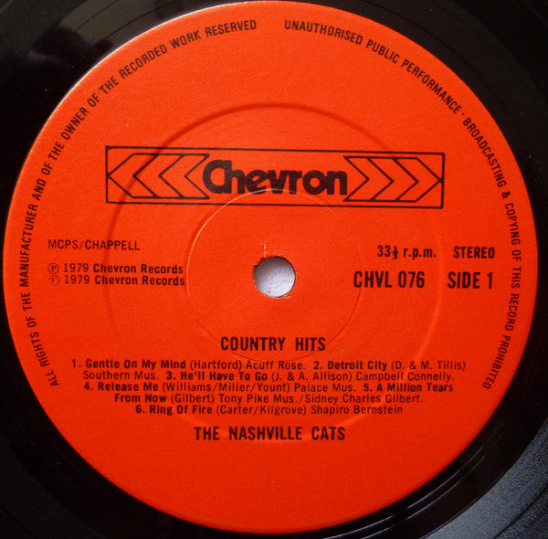 The Nashville Cats : Country Hits (LP, RE)
