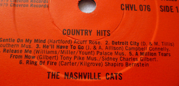 The Nashville Cats : Country Hits (LP, RE)