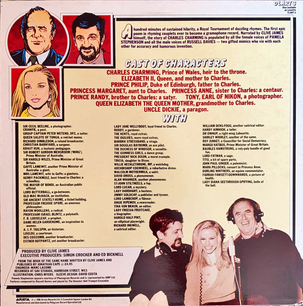 Clive James With Pamela Stephenson And Russell Davies (2) : Charles Charming’s Challenges On The Pathway To The Throne (2xLP, Album)