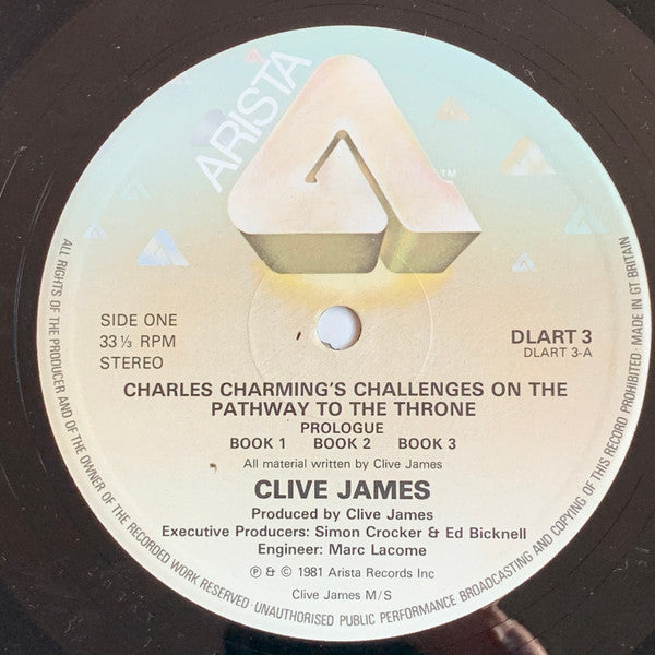 Clive James With Pamela Stephenson And Russell Davies (2) : Charles Charming’s Challenges On The Pathway To The Throne (2xLP, Album)