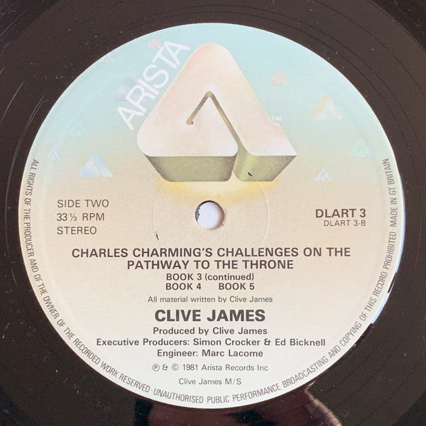 Clive James With Pamela Stephenson And Russell Davies (2) : Charles Charming’s Challenges On The Pathway To The Throne (2xLP, Album)