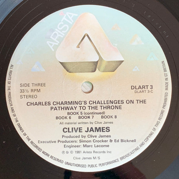 Clive James With Pamela Stephenson And Russell Davies (2) : Charles Charming’s Challenges On The Pathway To The Throne (2xLP, Album)