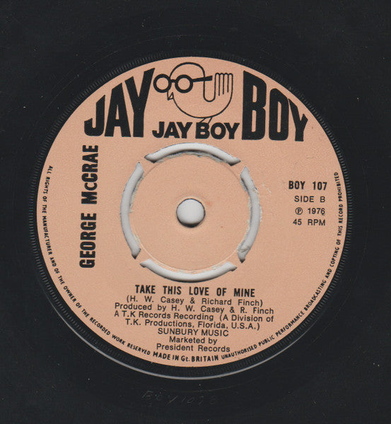 George McCrae : Honey I (7", Promo)