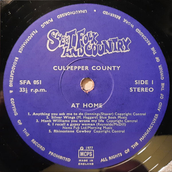 Culpepper County : At Home (LP)