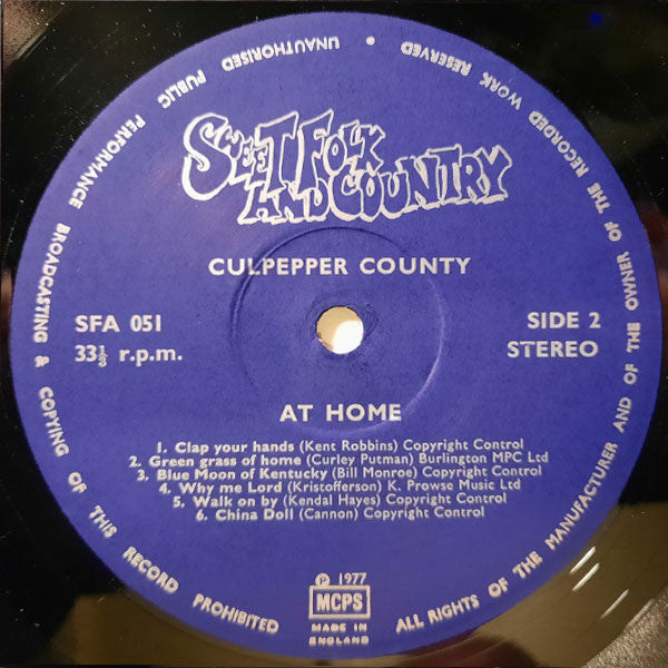Culpepper County : At Home (LP)