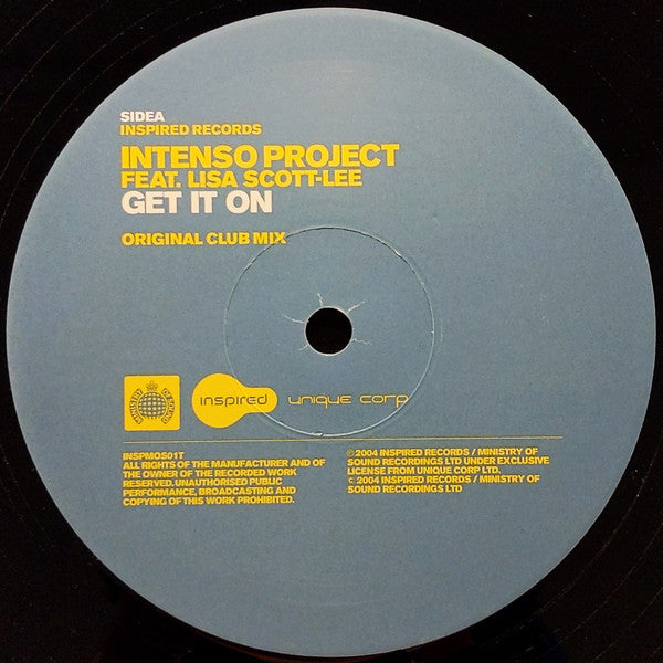 Intenso Project Feat. Lisa Scott-Lee : Get It On (12")