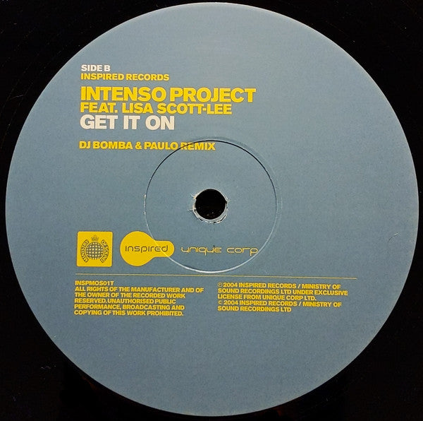 Intenso Project Feat. Lisa Scott-Lee : Get It On (12")