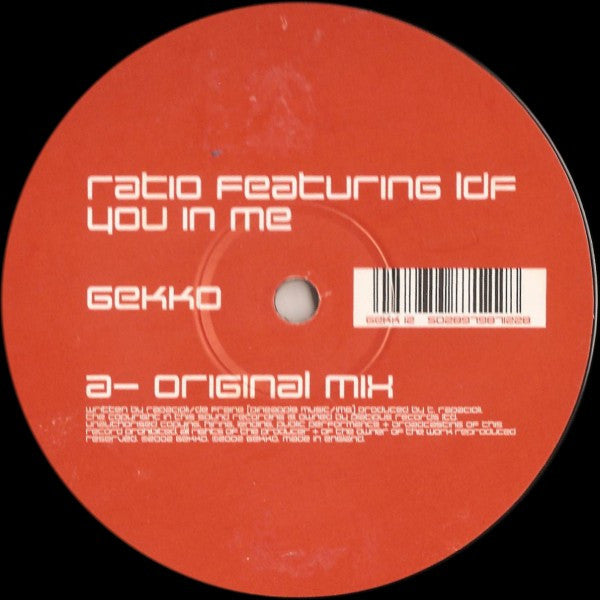 Ratio (2) Featuring Louise De Fraine : You In Me (12")